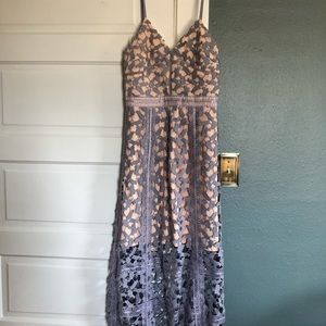 Anthropologie Elliatt Tingle Lilac Lace Dress